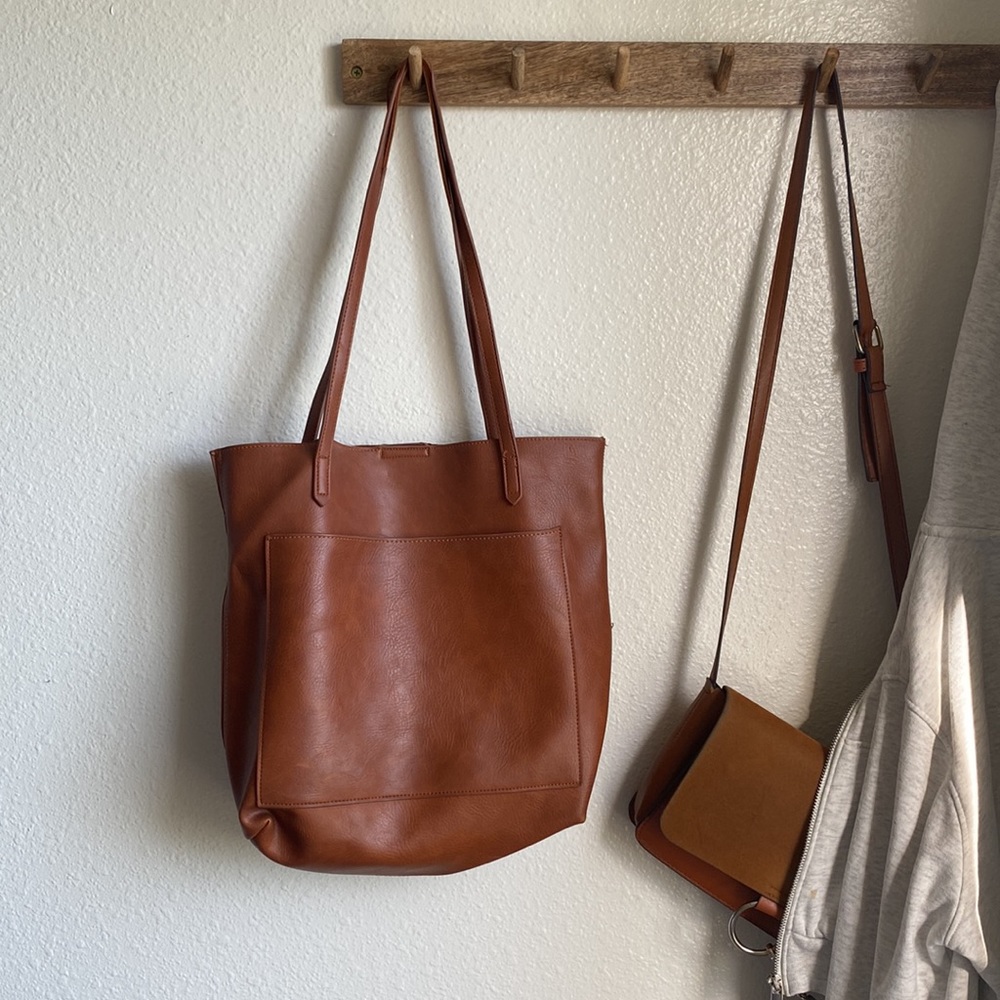 Rosie soft faux leather tote bag